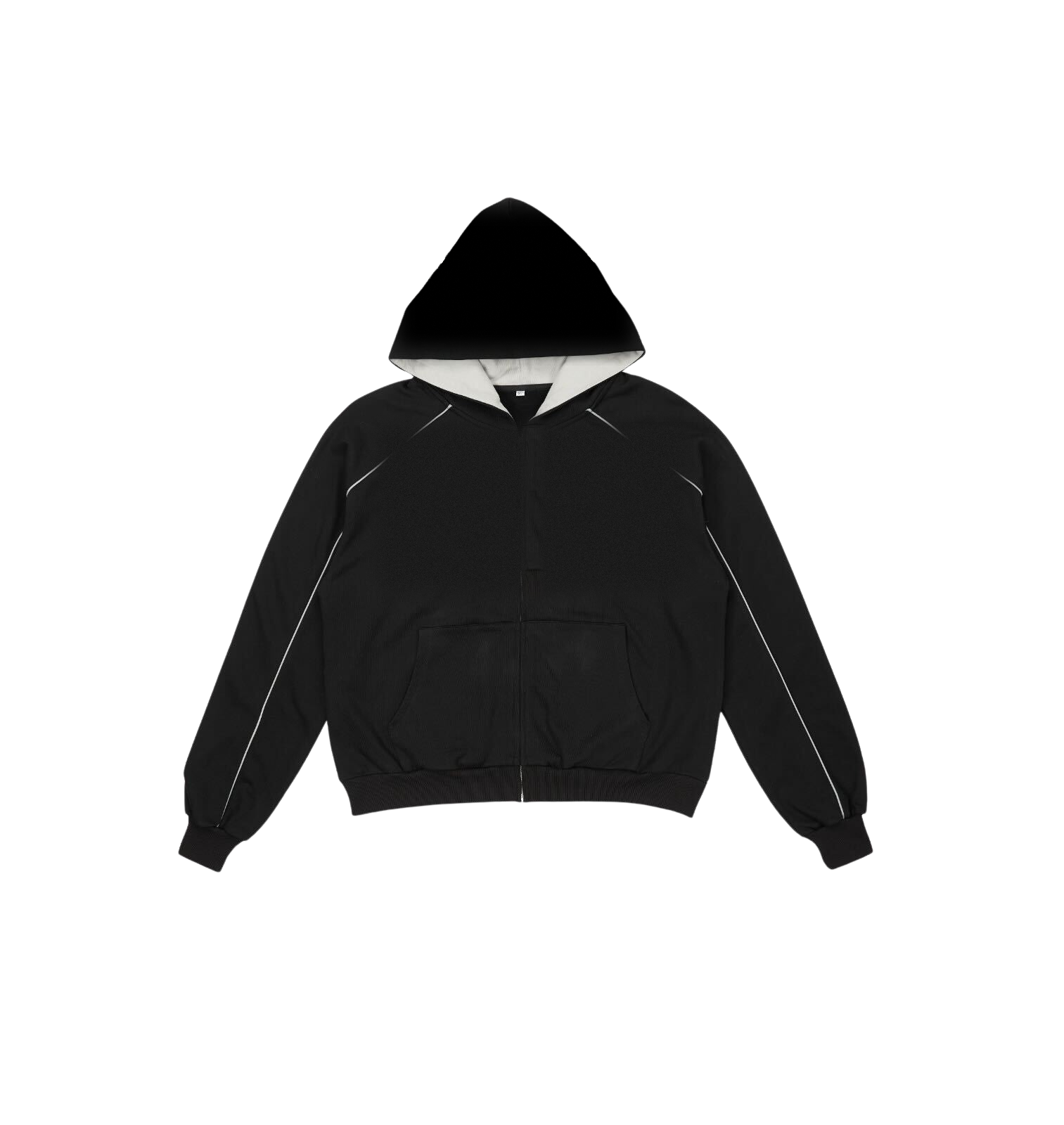 Blast Unit zip hoodie in black, front